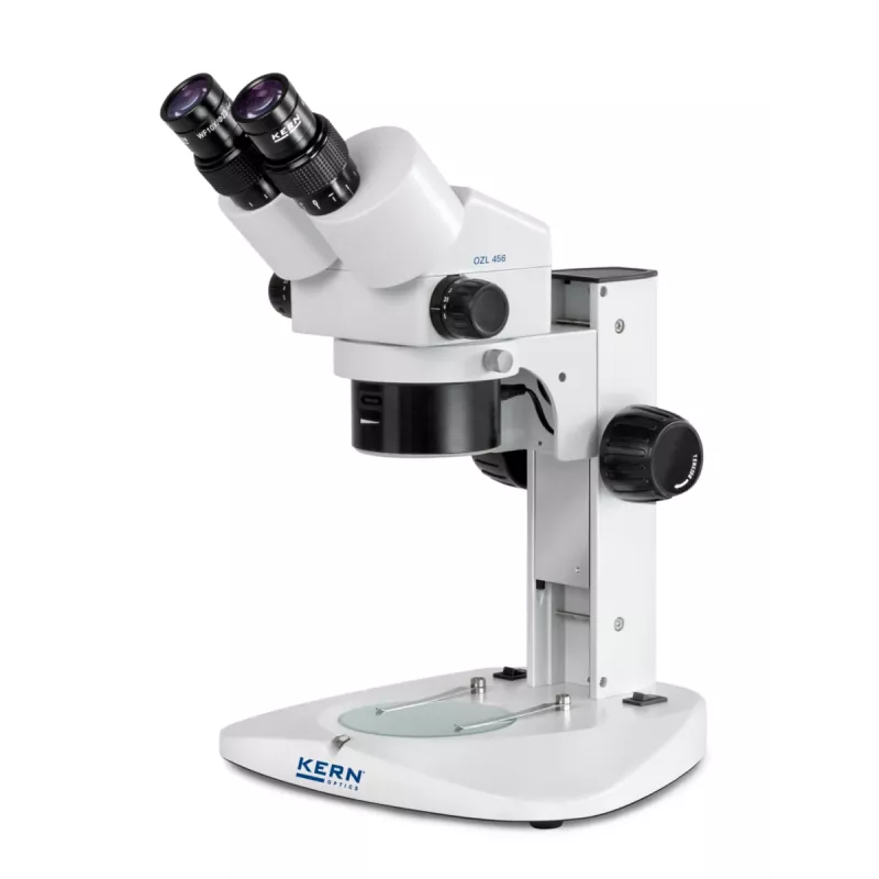 Kern Optics OZL 456 Microscopio estéreo zoom binocular 50x luz incidente y transmitida LED