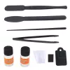 Set educativo de microscopio LEAN TOYS para niños Zoom 1200x accesorios blanco