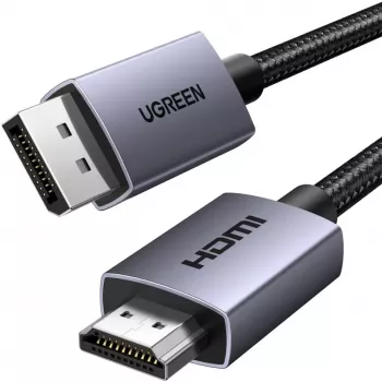 Cable convertidor activo UGREEN HDMI a DisplayPort 4K 30Hz 3m negro