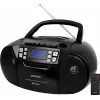 Reproductor de CD portátil SENCOR SPT 3907B CD BT MP3 USB AUX con Bluetooth y radio FM, negro