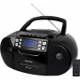 Reproductor de CD portátil SENCOR SPT 3907B CD BT MP3 USB AUX con Bluetooth y radio FM, negro
