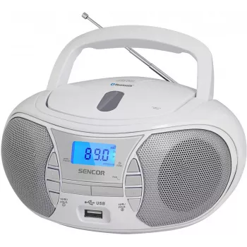 Radio boombox SENCOR SPT 2700WH CD/BT/MP3/USB/FM blanca