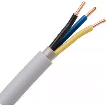 Cable con cubierta gris Heinrich Kopp NYM-J 3G2,5 mm² 25 m 153125003