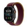 Apple Watch Ultra 4 GPS + Cellular 49 mm carcasa de titanio negro con Trail Loop burdeos – M/L
