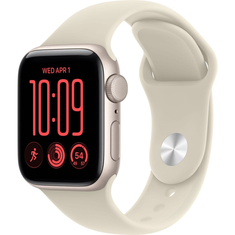 Apple Watch SE 3 GPS 40 mm carcasa de aluminio blanco estrella con correa deportiva arena – S/M