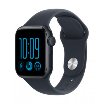 Apple Watch SE 3 GPS 40 mm carcasa de aluminio medianoche con correa deportiva azul marino - S/M