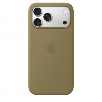 Apple iPhone 18 Pro Max funda de silicona con MagSafe – oliva