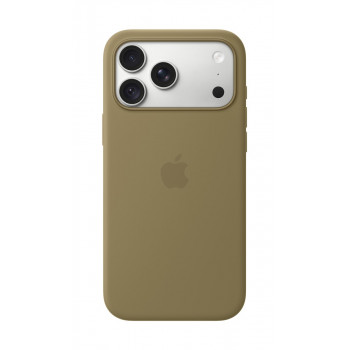 Apple iPhone 18 Pro Max funda de silicona con MagSafe – oliva