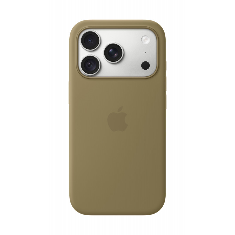 Apple iPhone 18 Pro funda de silicona con MagSafe – oliva