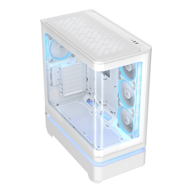 ASUS PRIME AP304 TG ARGB carcasa de PC semitorre ATX blanca