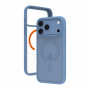 dbramante1928 funda Grenen Ultra MS MagSafe para iPhone 17 Pro Max / 18 Pro Max, D3O, Frosted Clear/azul