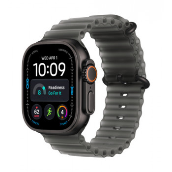 Apple Watch Ultra 4 GPS + Cellular 49 mm carcasa de titanio negro con correa Ocean negra translúcida