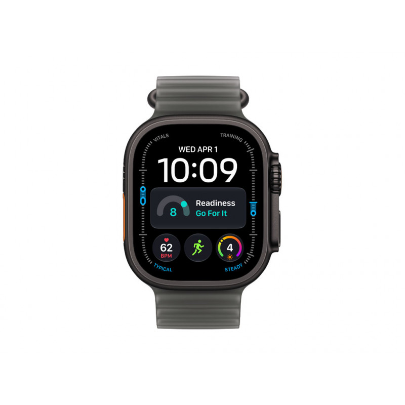 Apple Watch Ultra 4 GPS + Cellular 49 mm carcasa de titanio negro con correa Ocean negra translúcida