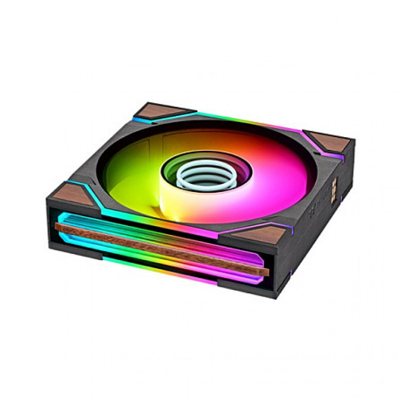 Thermaltake SWAFAN 120 EX INFINITY Wood Edition ventilador de carcasa de 120 mm, pack de 3