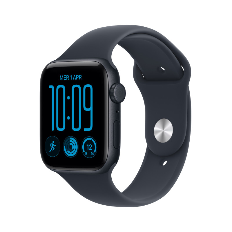 Apple Watch SE 3 GPS + Cellular 44 mm carcasa de aluminio medianoche con correa deportiva azul – M/L