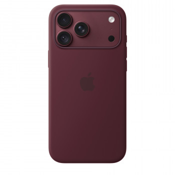 Apple iPhone 18 Pro Max funda de silicona con MagSafe – borgoña