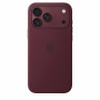 Apple iPhone 18 Pro Max funda de silicona con MagSafe – borgoña