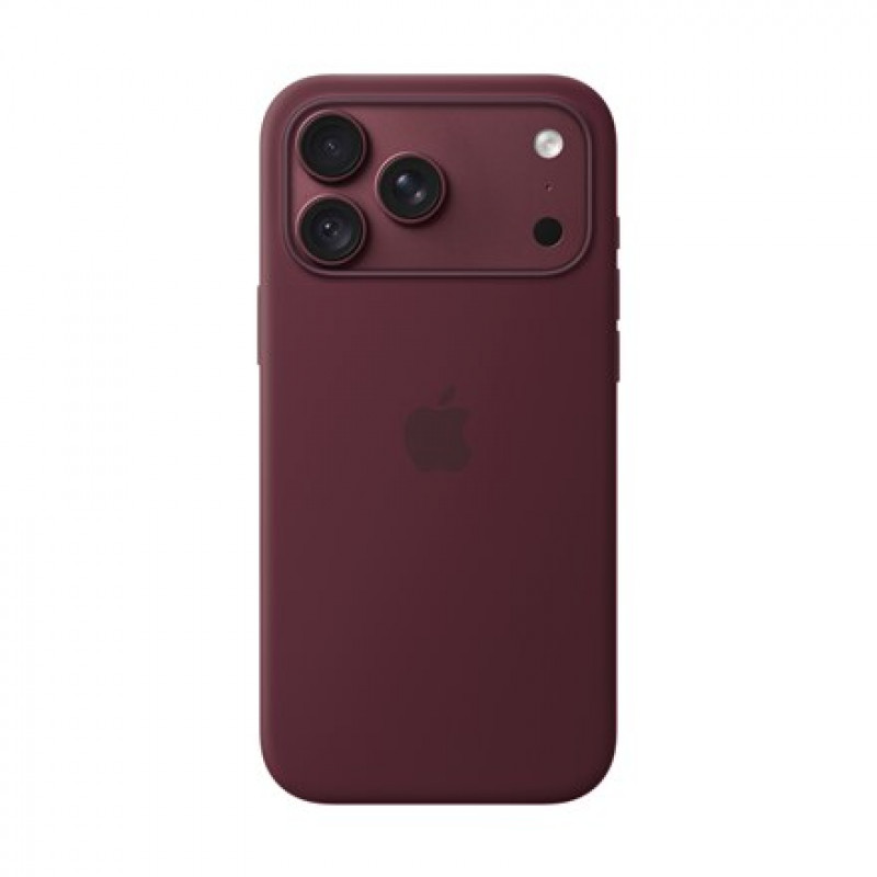 Apple iPhone 18 Pro Max funda de silicona con MagSafe – borgoña