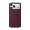 Apple iPhone 18 Pro Max funda de silicona con MagSafe – borgoña