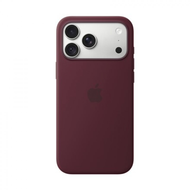 Apple iPhone 18 Pro Max funda de silicona con MagSafe – borgoña