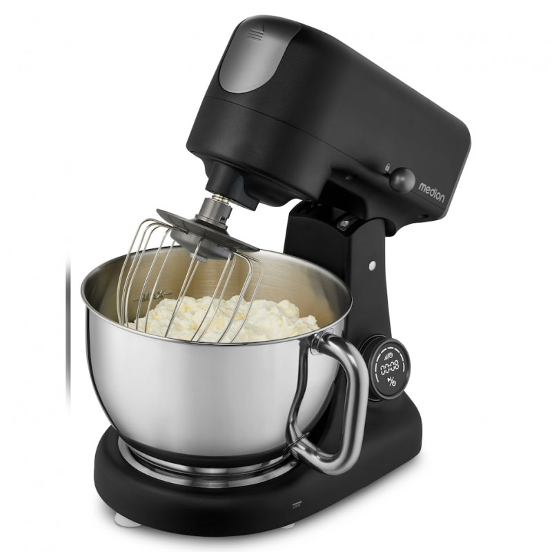Medion MD12600 robot de cocina digital, 800 W, bol de 4,6 L, negro (50076278)
