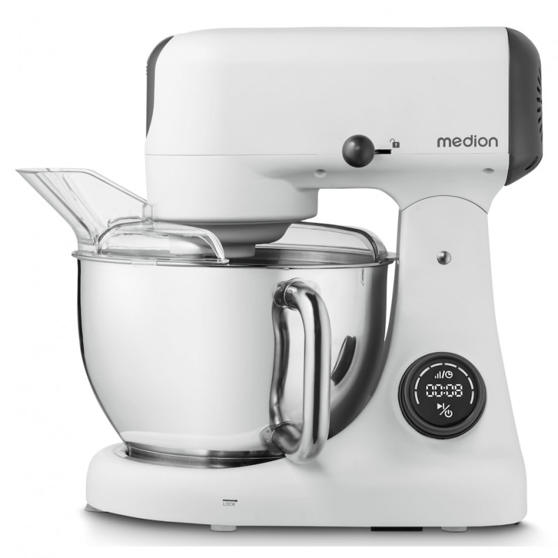 Medion MD12600 robot de cocina digital, 4,6 L, blanco