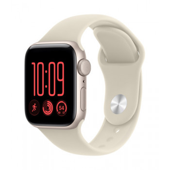 Apple Watch SE 3 GPS 40 mm carcasa de aluminio blanco estrella con correa deportiva arena – M/L