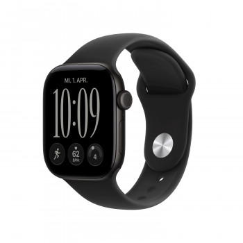 Apple Watch Series 12 GPS + Cellular 42 mm carcasa de aluminio negra con correa deportiva negra – S/M