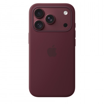 Apple iPhone 18 Pro Funda de silicona con MagSafe – Borgoña