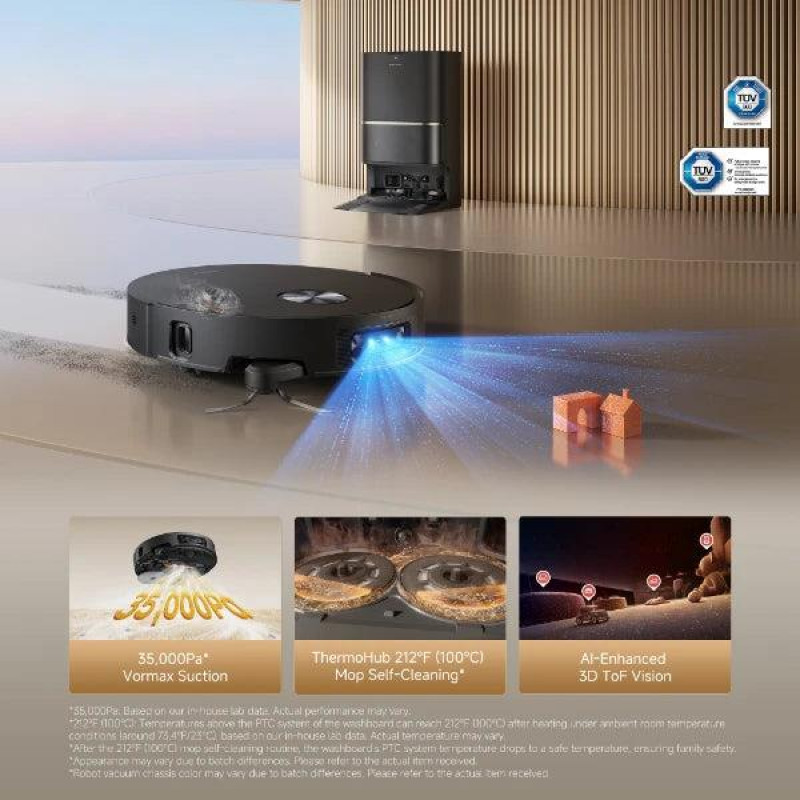 Dreame L60 Ulta RLL37CE0-BK Robot aspirador, Negro
