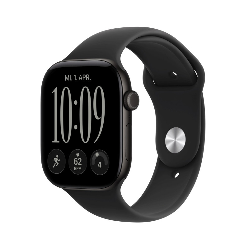 Apple Watch Series 12 GPS + Cellular 46 mm Caja de aluminio Negra con correa deportiva Negra – S/M