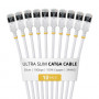 StarTech Cable de red Cat6a U/FTP Slim RJ45, 0,3 m, pack de 10