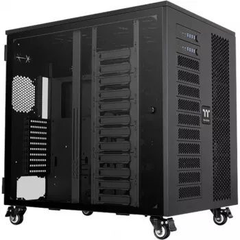 Thermaltake AX1000 TG Caja para PC de estación de trabajo, Negra