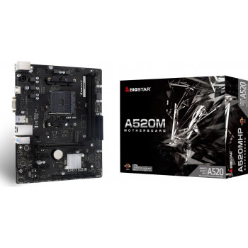 Biostar A520MHP 2.0 AMD A520 AM4 Micro-ATX Placa base