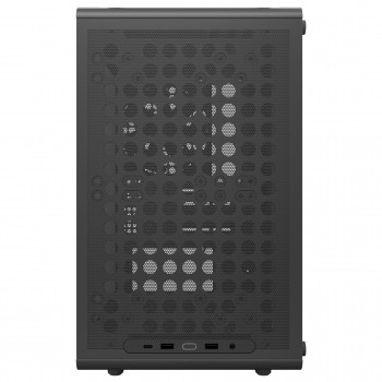 Cooler Master Q300L V3 Caja de PC Micro-ATX Mini-Tower con cristal templado, negro