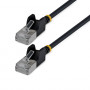 StarTech Slim Cat6a U/FTP Cable de conexión RJ45, 4 m, negro