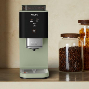 Krups Coffee Crush SA401LE0 Cafetera expreso, negro/verde