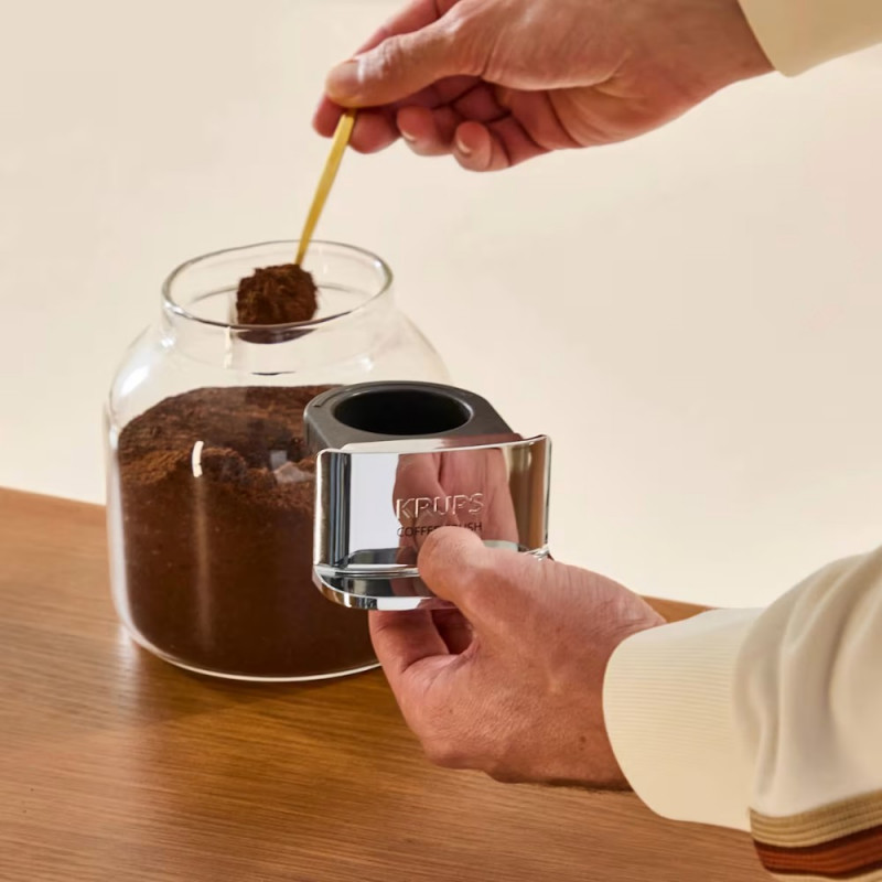 Krups Coffee Crush SA401LE0 Cafetera expreso, negro/verde
