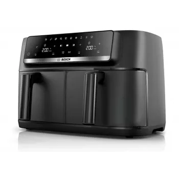 Bosch Serie 4 MAFD440B7 Freidora de aire Dual-Basket, 9 L, 2500 W, negra