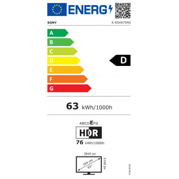 Sony BRAVIA 7 II K65XR75M2B Televisor inteligente True RGB 4K Ultra HD de 65