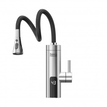 Teesa TSA4107 grifo de cocina con calentador instantáneo y caño flexible, metal