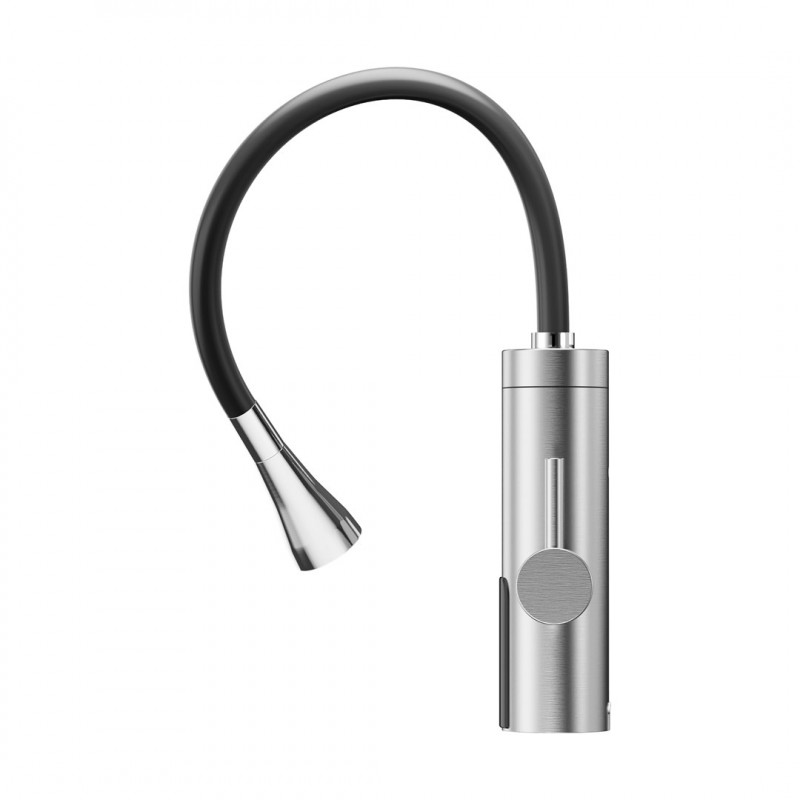 Teesa TSA4107 grifo de cocina con calentador instantáneo y caño flexible, metal