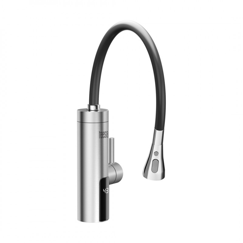 Teesa TSA4107 grifo de cocina con calentador instantáneo y caño flexible, metal