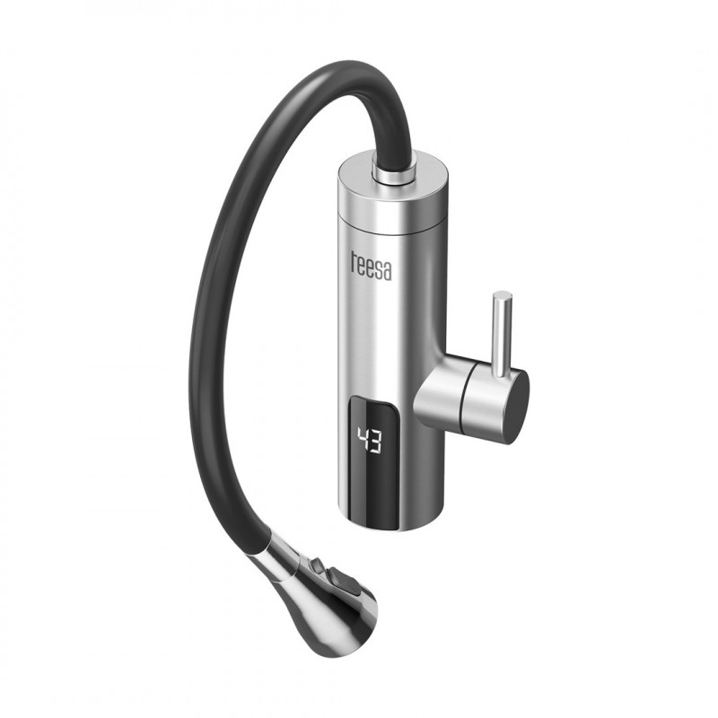 Teesa TSA4107 grifo de cocina con calentador instantáneo y caño flexible, metal