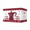 Bialetti Candyland Moka Express 3TZ cafetera manual set, 150 ml, rojo + 2 tazas