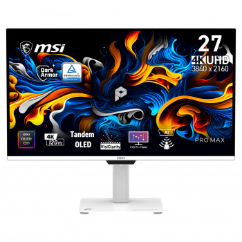 MSI PRO MAX 271UPXW12G monitor 26,5 pulgadas 4K UHD QD-OLED 120 Hz