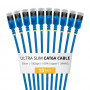 StarTech.com cable de red Cat6a U/FTP Slim RJ45, 0,3 m, azul, pack de 10