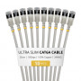 StarTech.com cable de red Cat6a U/FTP Slim RJ45, 0,3 m, gris, pack de 10