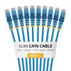 StarTech.com N6PAT50CMBLS10PK Cable de conexión Cat6 delgado, RJ45, 0,5 m, azul, pack de 10