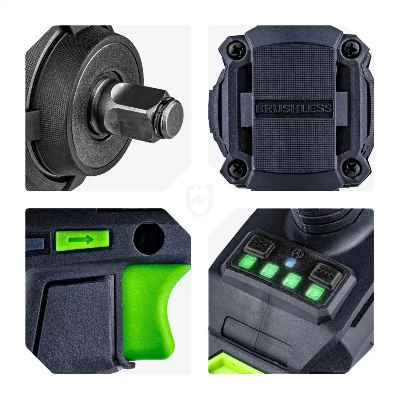 WUBER W04604 llave de impacto sin escobillas, 20 V